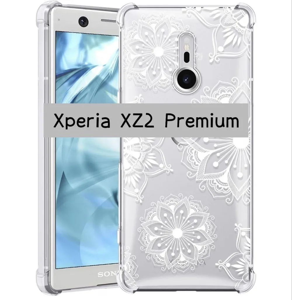 Xperia XZ2 Premium スマホケース ワイヤレス充電対応 クリア