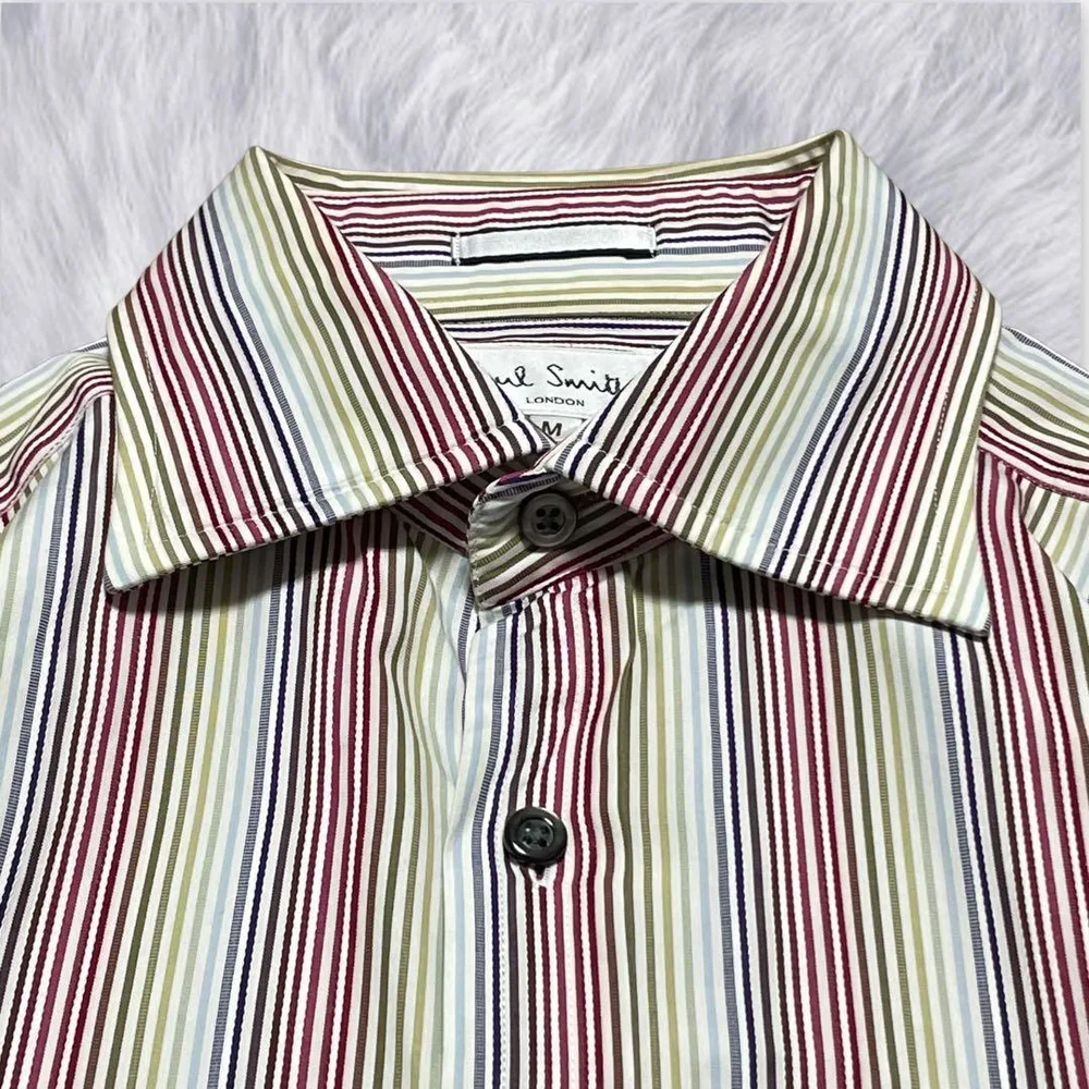 【Paul Smith】美品ポールスミス 定番 マルチストライプ カラフル M