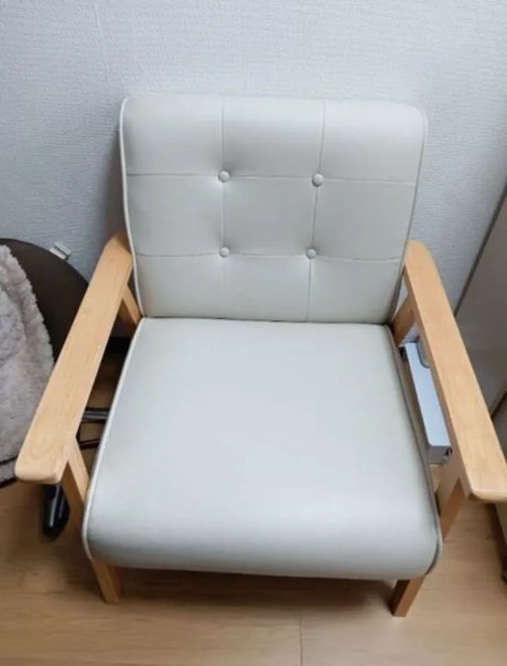 1人用ローソファ 椅子 チェア ダイニングチェア 中古
