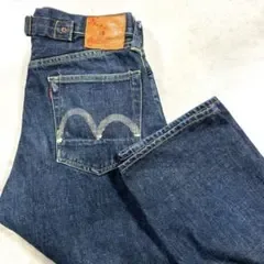 EVISU エヴィス 2504 革パッチ カモメペイント デニム W29