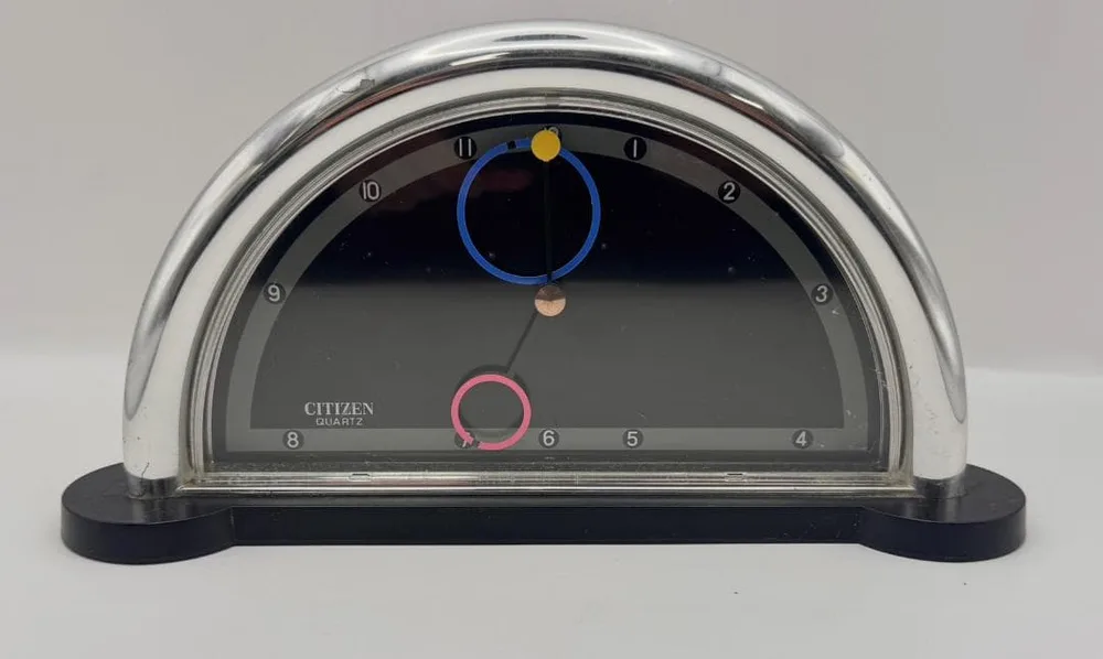 【稼働品】CITIZEN80's 置時計スペースエイジ ポストモダン Y2K