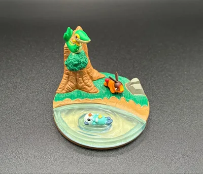 ポケモンフィギュア 立体ポケモン図鑑 ミジュマル ツタージャ ポカブ