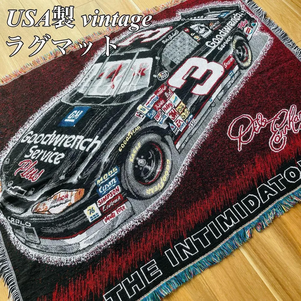【激レア】ナスカーDale Earnhardt レーシングラグマット USA製