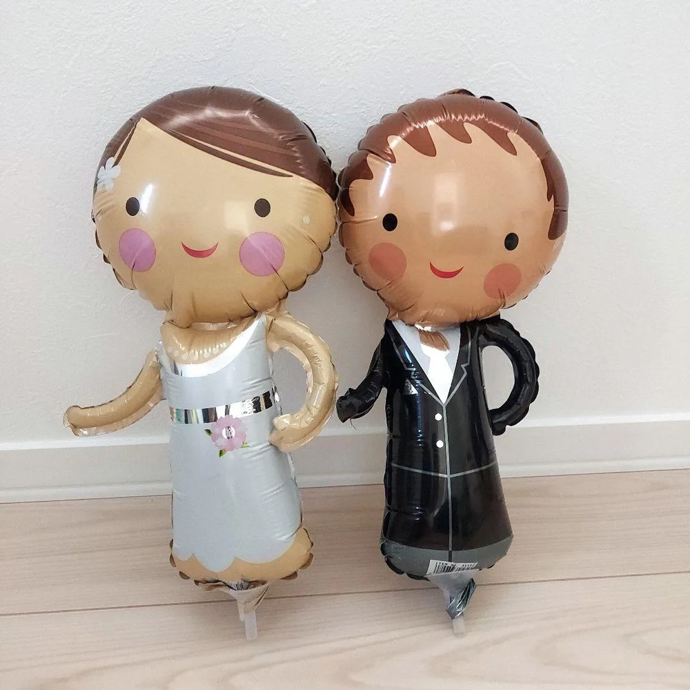 新郎新婦 ホイルバルーン