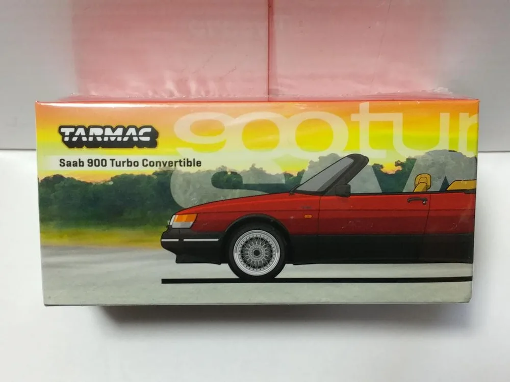 ターマックワークス 1/64 サーブ 900 ターボ コンバーチブル レッド