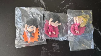 ぶちマス! ハイキュー!! レリーフフィギュアマグネット 3種セット