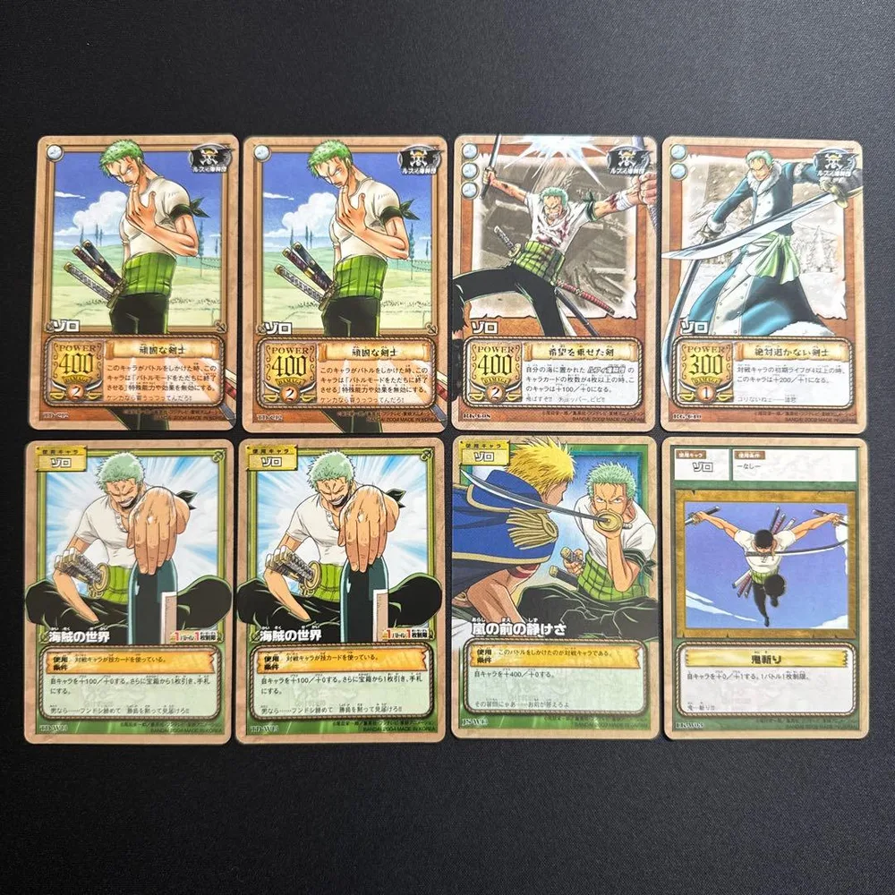 8枚セット 旧裏 ワンピース カードダス ゾロ
