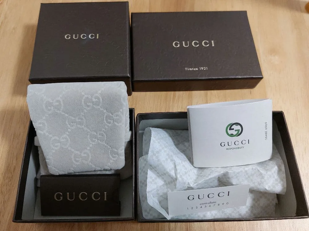 GUCCI グッチ 箱 リング ブラウン