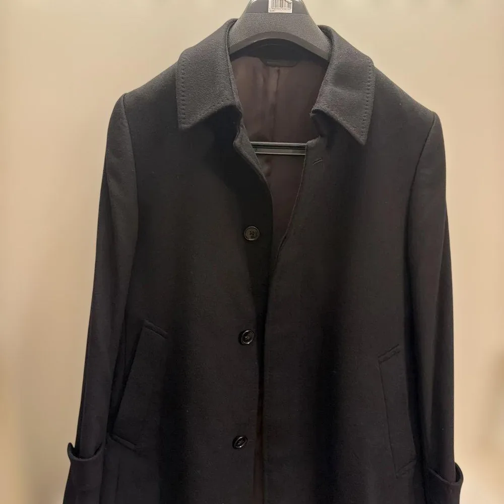 FIELD HOUSE カシミヤ100% メンズ ロングコート 黒 46