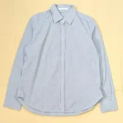 アーバンリサーチドアーズ ストライプ カシュクール長袖シャツ 2way 白 青