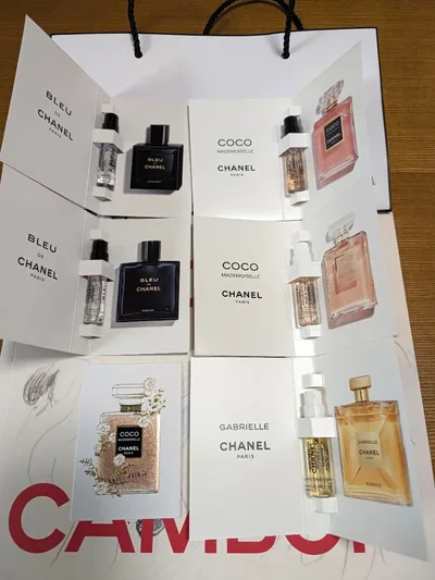 CHANEL 香水 サンプル 5種 ムエット ショッパー