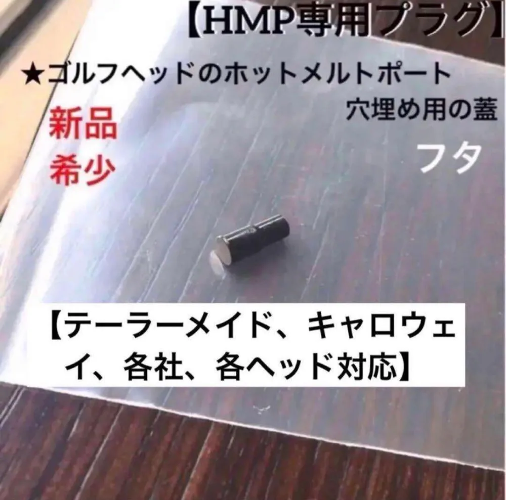 ホットメルトポート蓋 テーラーメイド等 穴埋め専用樹脂製プラグ フタ 新品 希少