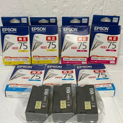 新品未使用 EPSON純正 IC75 インク 4色10本 全品期限内