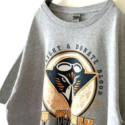 ギルダン UT MARTIN ライフライン Tシャツ L グレー 灰色 古着