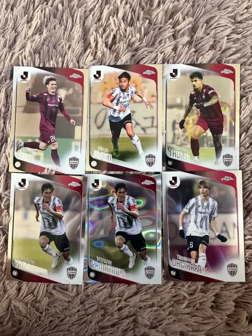ヴィッセル神戸 Topps Chrome トレーディングカード 6枚セット