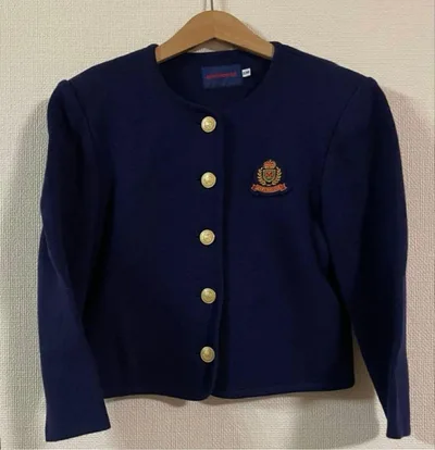 美品 ミキハウス フォーマル ジャケット 120サイズ ネイビー