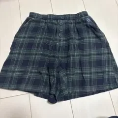 チェック柄 ハーフパンツ キッズ 緑
