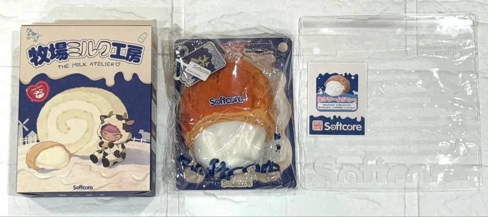 Softcore ソフトコア 牧場ミルク工房 生クリームシュー スクイーズ