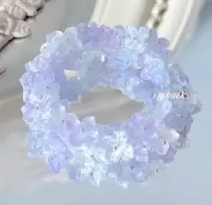紫陽花 ブレスレット (伸縮性あり) ハンドメイド