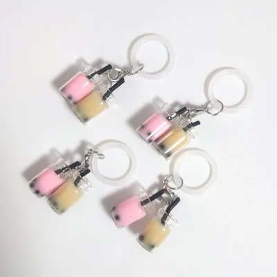 タピオカドリンク目印チャーム◇4個セット