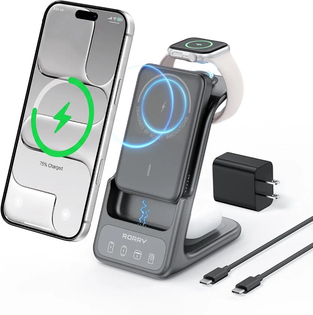 RORRY ワイヤレス充電器 4in1 AuraDock magsafe 脱着式