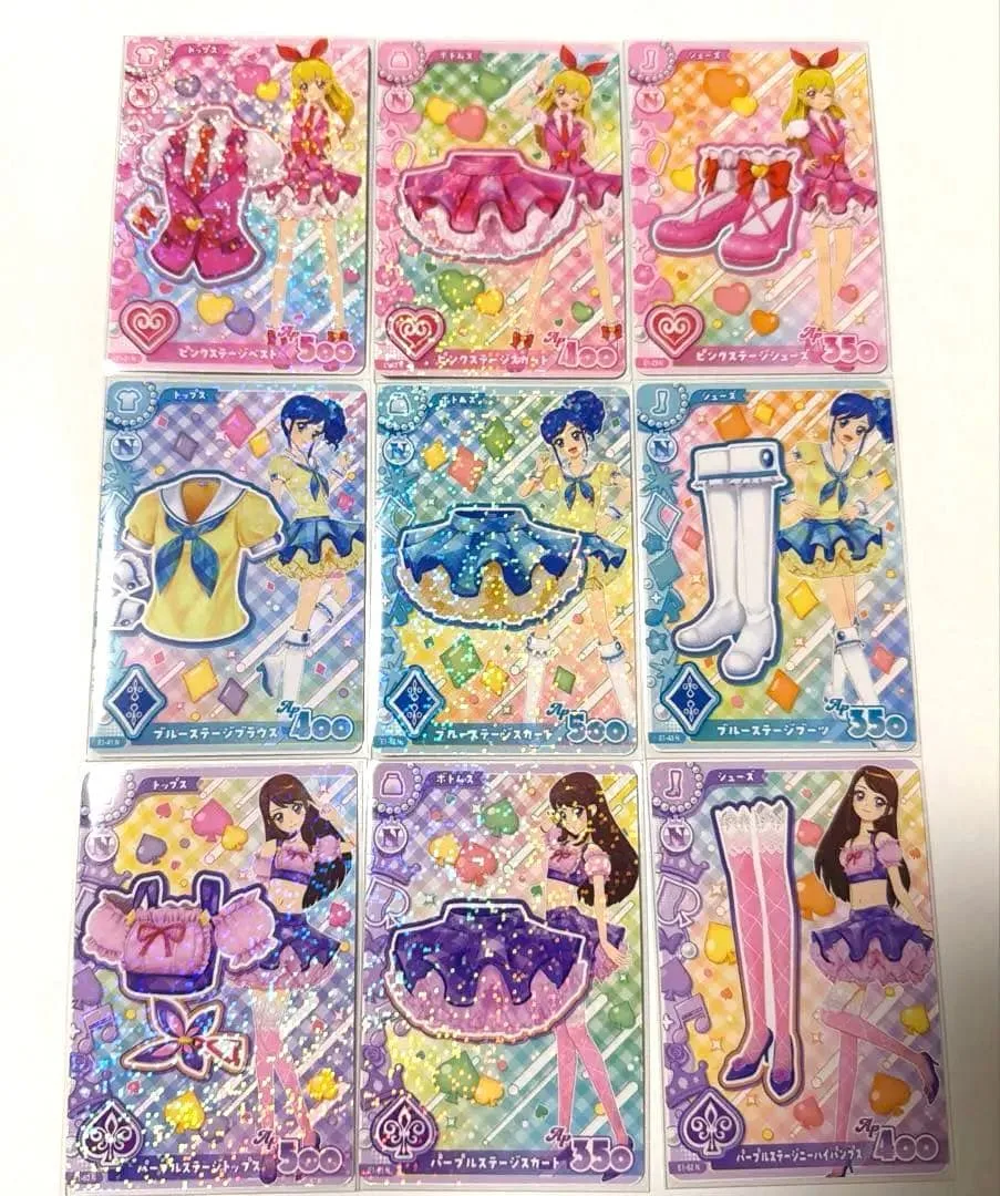 アイカツ!アンコール いちご あおい 蘭 初期ステージコンプセット 9種 カード