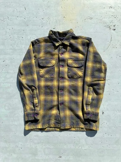 PENDLETON ボードシャツ M イエロー系 ペンドルトン VINTAGE