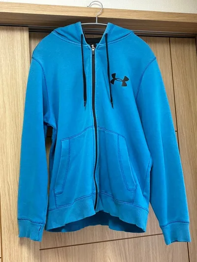 UNDER ARMOUR フルジップパーカー ブルー 古着