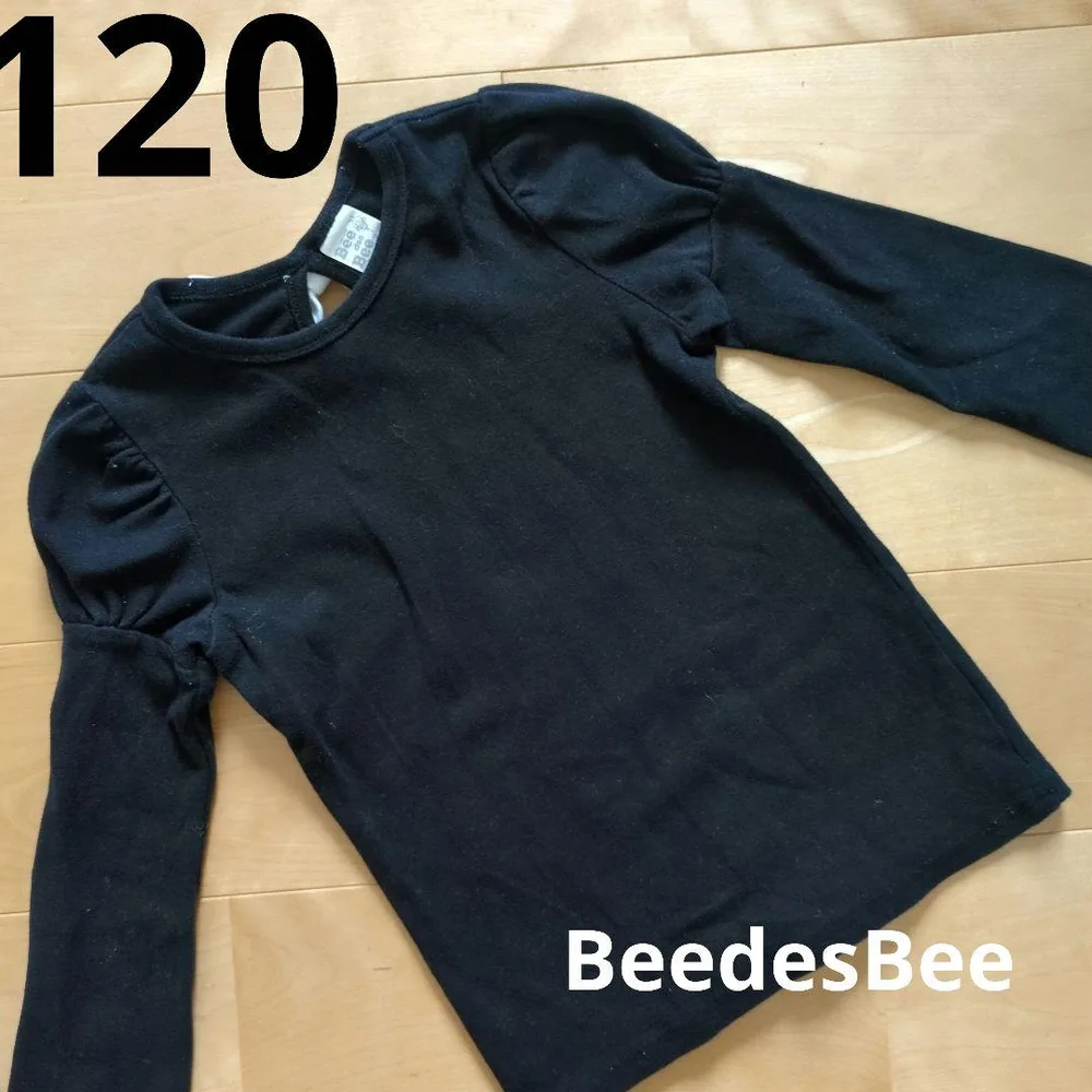 Bee des Bee 黒 長袖カットソー 120