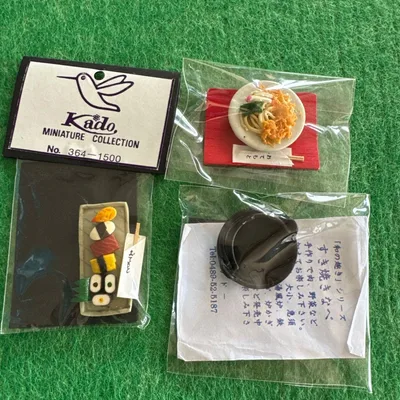Kado ミニチュアコレクション 和の膳 寿司 天ぷらうどん 2種