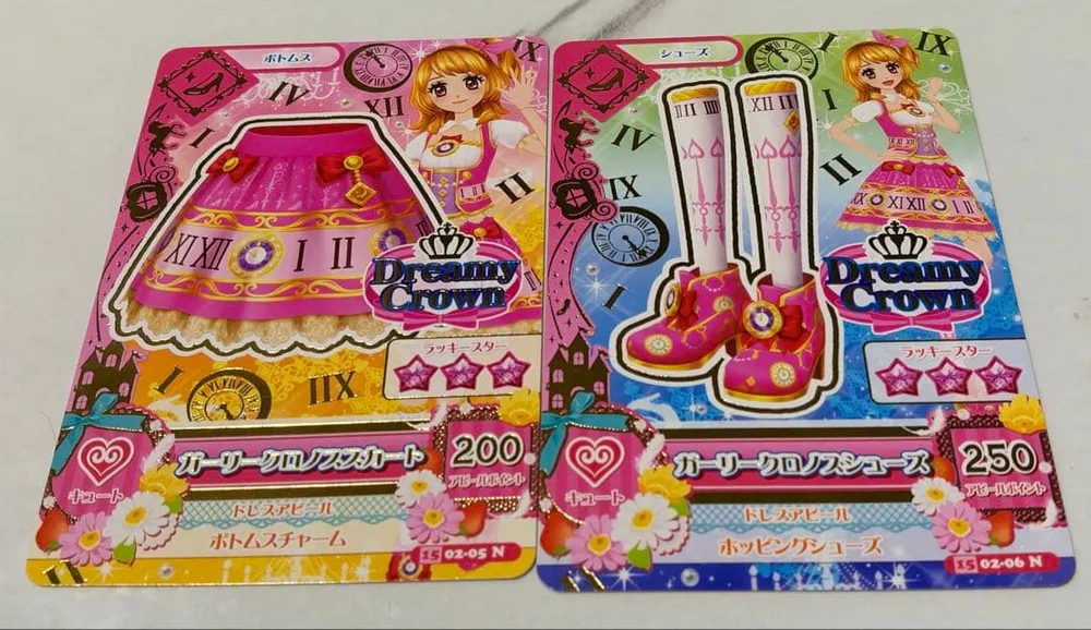 【アイカツカード】ガーリークロノススカート ガーリークロノスシューズ