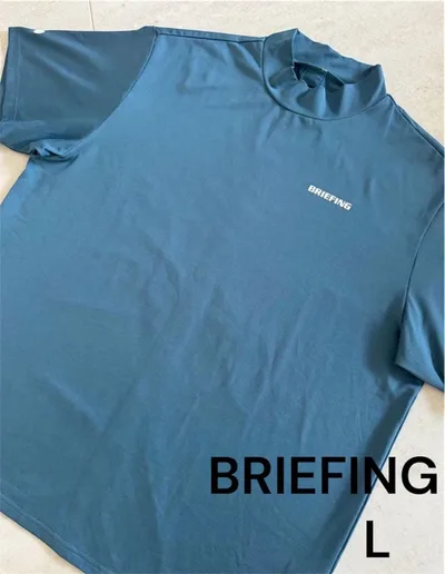 BRIEFING GOLF ブリーフィング ゴルフ モックネック 半袖シャツ L