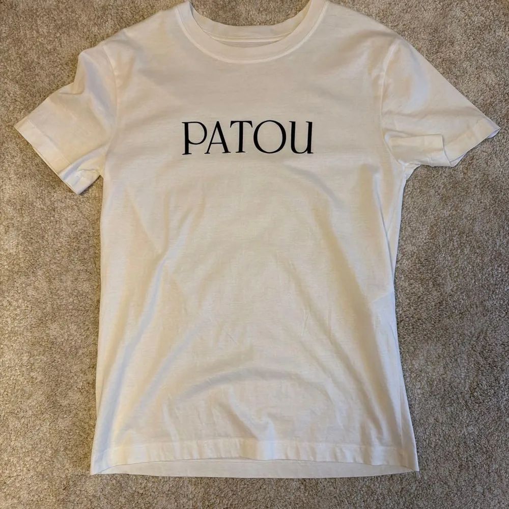 美品PATOU ロゴ Tシャツ ホワイト