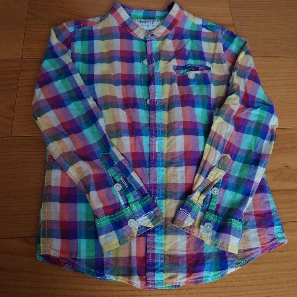 ZARA KIDS チェック柄 長袖シャツ 110cm