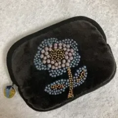 ミナペルホネン*チャム& dopちょうちょ(ブラック)*ポーチ*ハンドメイド