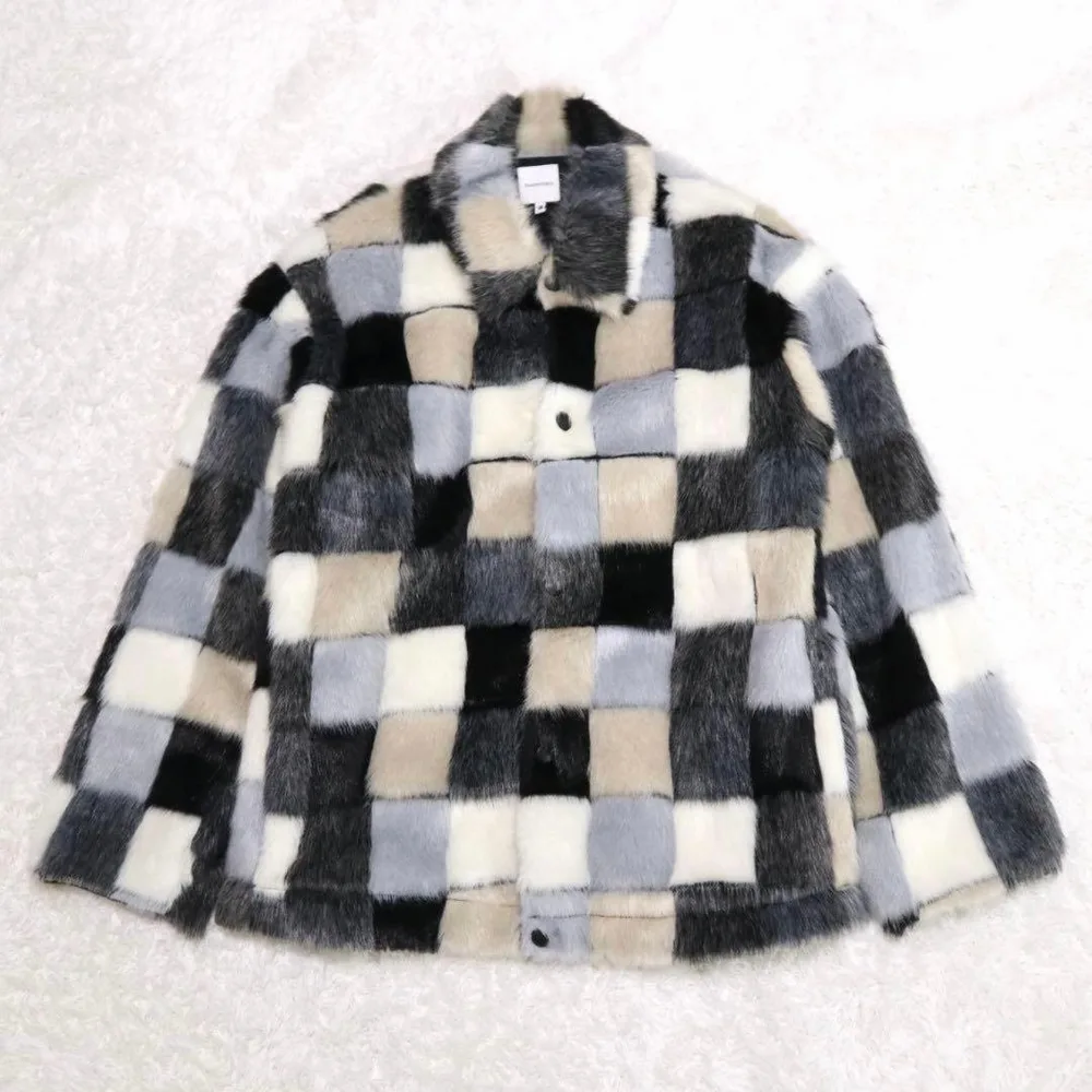 Sasquatchfabrix. フェイクファージャケット マルチカラー M