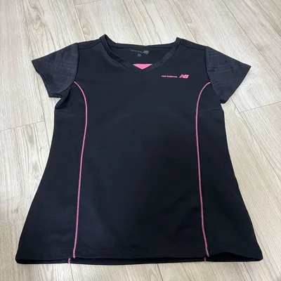 New Balance レディース 速乾 半袖Tシャツ ブラック Mサイズ