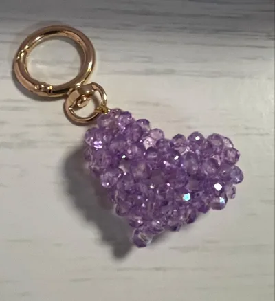 ハンドメイド ハートチャーム