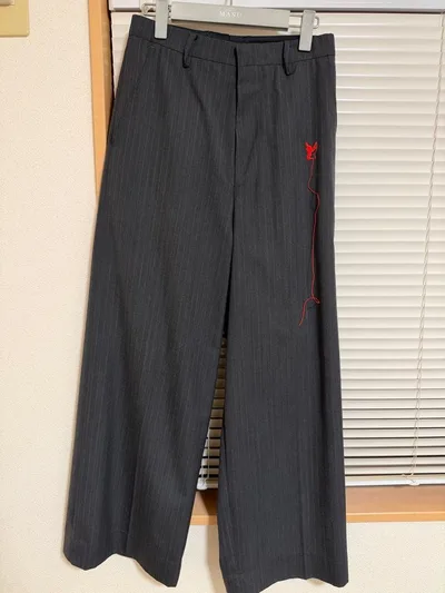 masu RED ANGEL WIDE TROUSERS 44