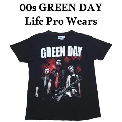 00s GREEN DAY 両面ビッグプリントバンドTシャツ グリーンデイ