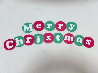 メリークリスマス 文字 壁面飾り