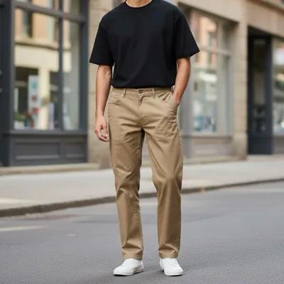 Wrangler ラングラー チノパン ベージュ 36 メンズ クロップドパンツ