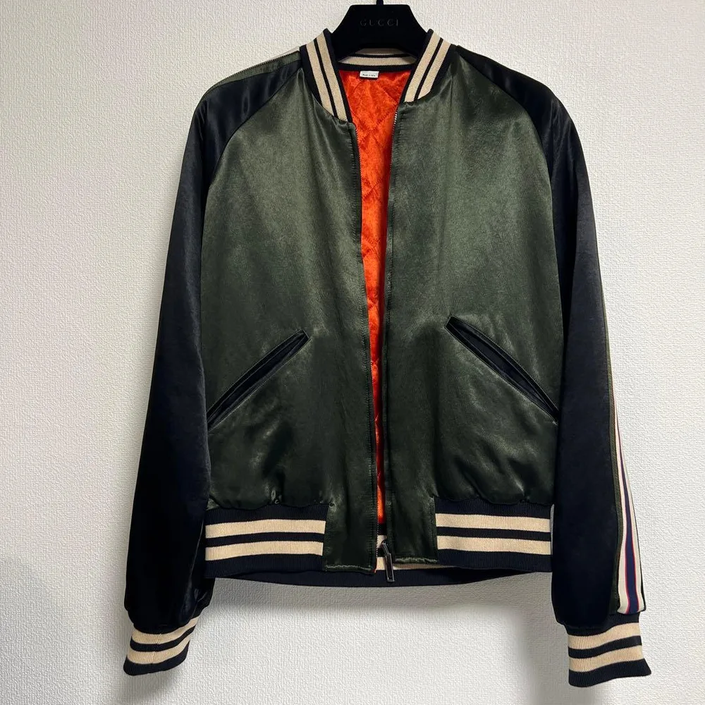 GUCCI グッチ ボンバージャケット ブルゾン 美品 48