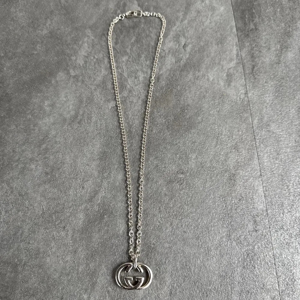 GUCCI ダブルG ネックレス シルバー Ag925