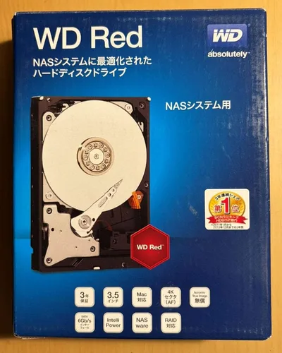 【ほぼ未使用】WD Red 2.0TB HDD WD20EFRX