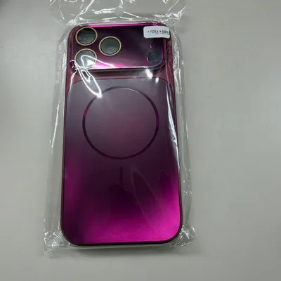 iPhone用ケース マグネット対応 パープル