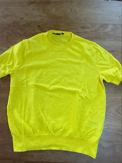 ZARA 半袖ニット イエロー Sサイズ