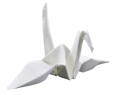 เครื่องมือมายากล Origami Crane Magic/ปรากฏแหวน (สีขาว) Near View Magic Magic Tricks