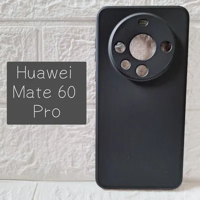 Huawei Mate 60 Pro スマホケース カバー シリコン ブラック