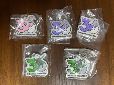 ポケモン 30周年 メタルキーホルダー 5種セット